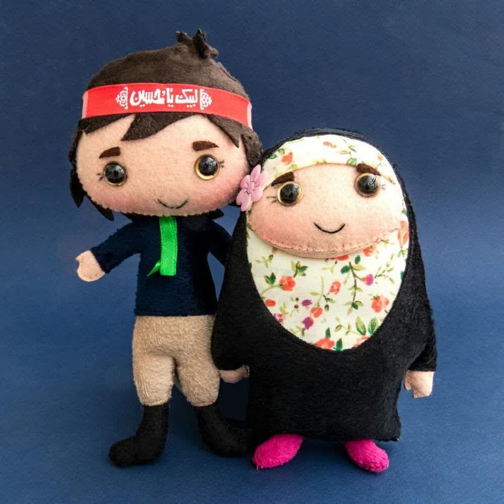 عروسک پارچه ای محسن و زینب