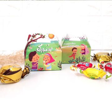 تصویر  جعبه شکلات طرح های اعیاد کودکانه / بسته 50 عددی