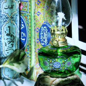 تصویر  چراغ گردسوز طرح یا حجة بن الحسن (عج)